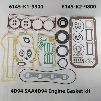 4D94 4D94-2 Engine Gasket Kit, suitable for PC50-7 and PC56-7, OE part number 6145-K1-9900 6145-K2-9800, for Komatsu engine parts.