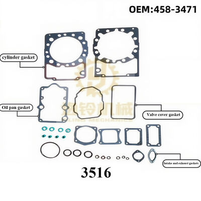 3508 3512 3516 3516B Engine Gasket Kits for Caterpillar Gasket Overhaul Parts With Seals 355-0769 355-0775 458-3471 355-0672